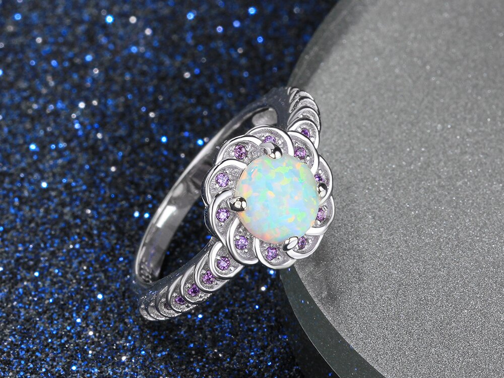 Opal Engagement Ring to Fit for Your Engagement Budget