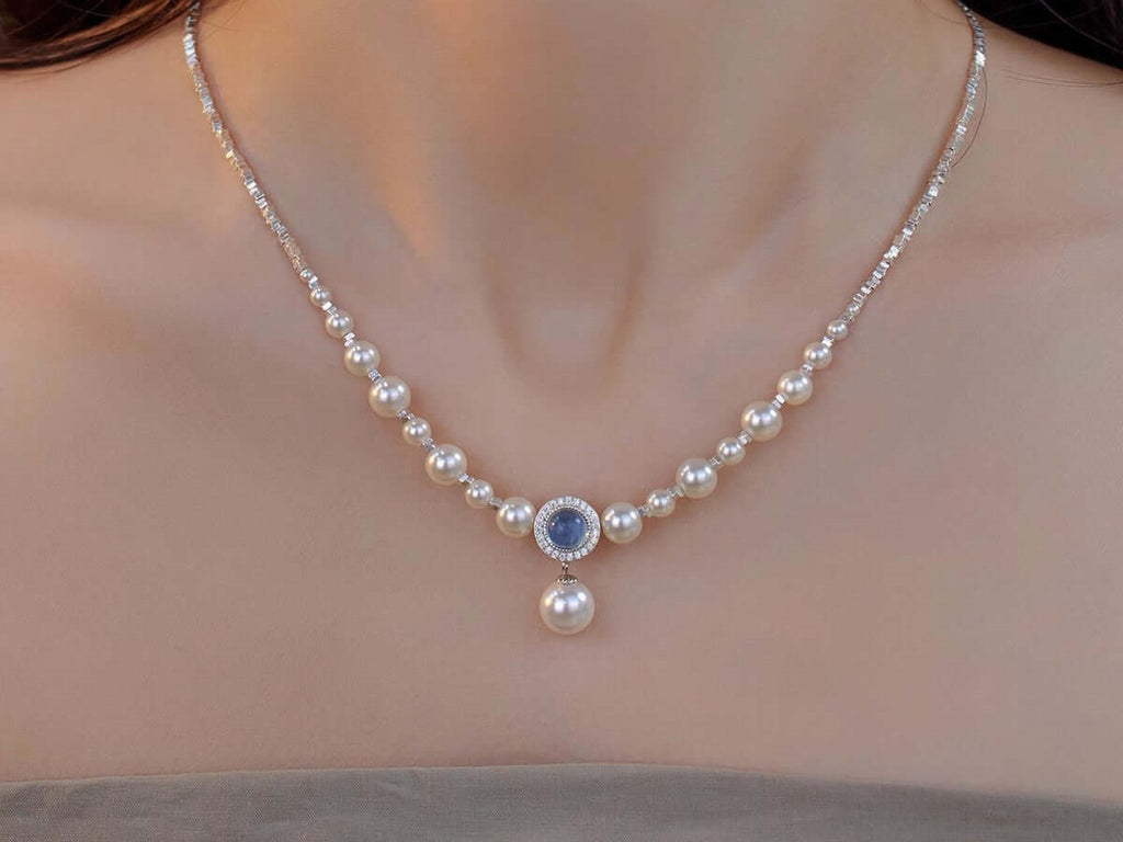 Ocean's Whisper: The Pearl Drop Necklace Collection