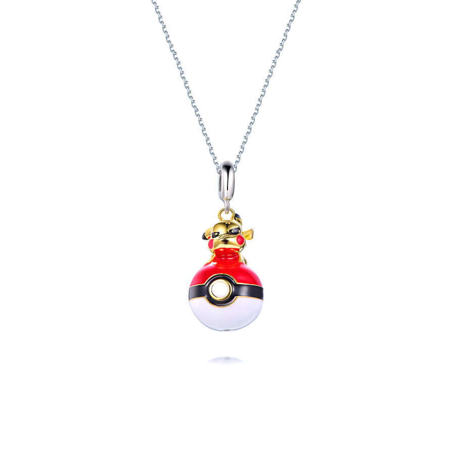 Pikachu Pokemon Pandora Fit Charm Necklace, 925 Sterling