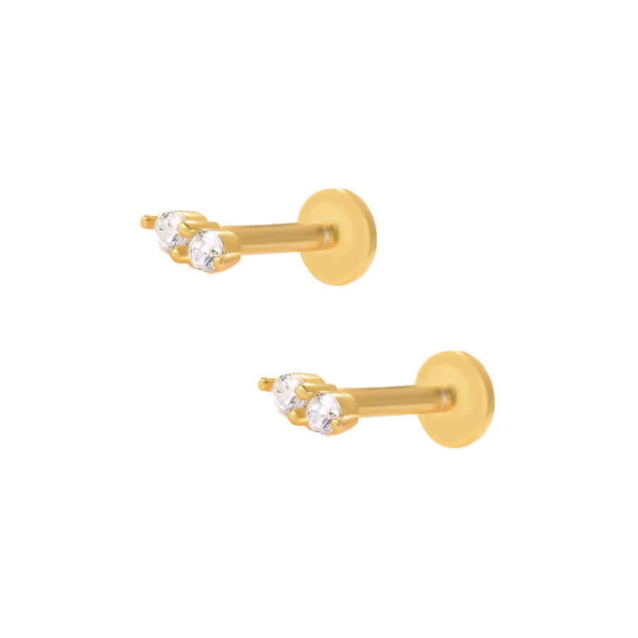 18g Helix piercing titanium flat back earring stud 5/16