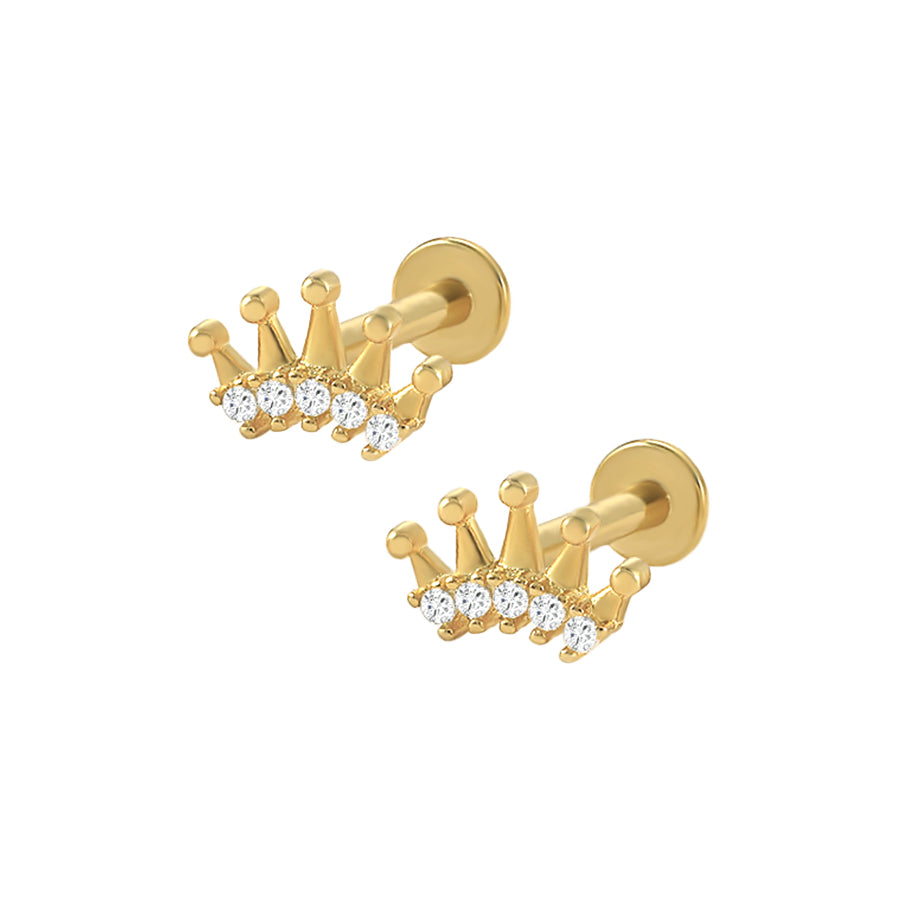 The Charming Crown Earrings For Kids | BlueStone.com