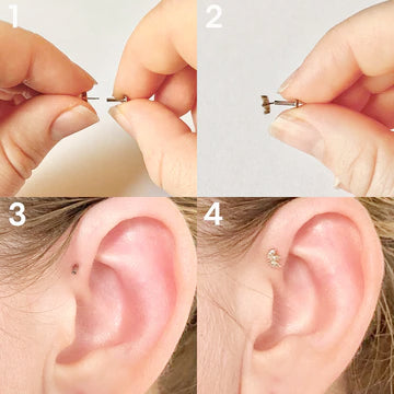 Heres #howto put in & remove your #flatback earrings! Need assistance?, Piercing Jewelry