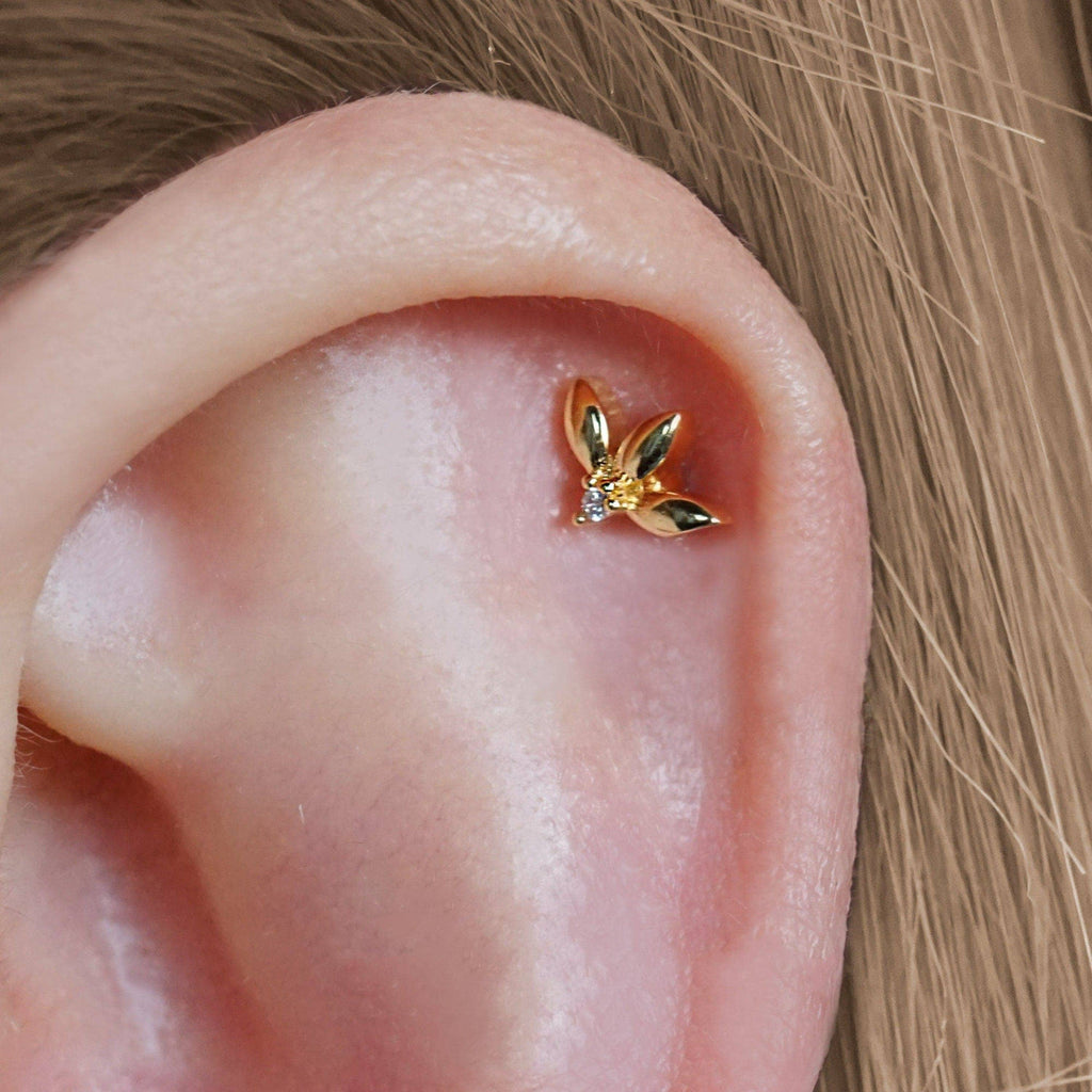 Trendolla Triple Marquise Ball Back & Flat Back Cartilage Earrings