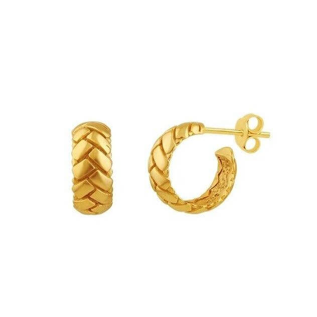 Alexa Dome Hoop Earrings - Trendolla Jewelry