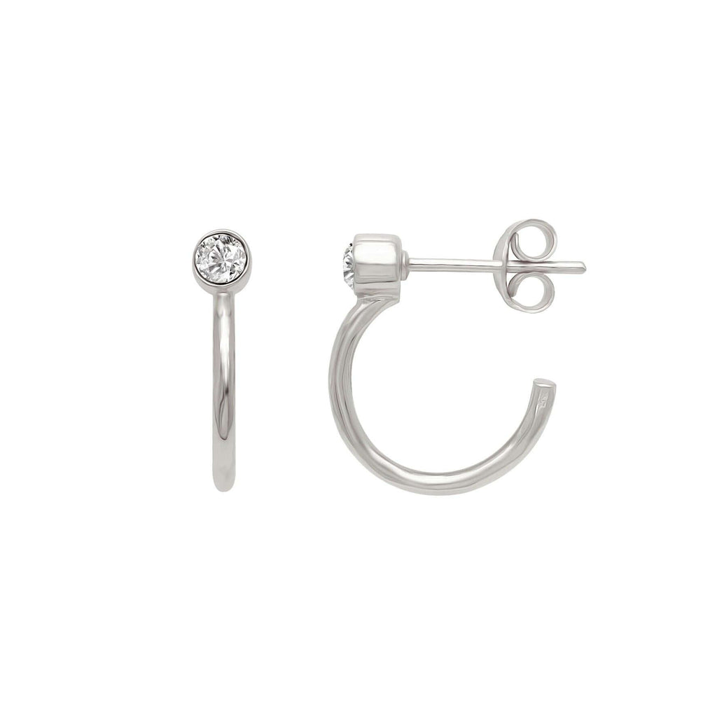 Arc Huggie Hoop Earrings - Trendolla Jewelry