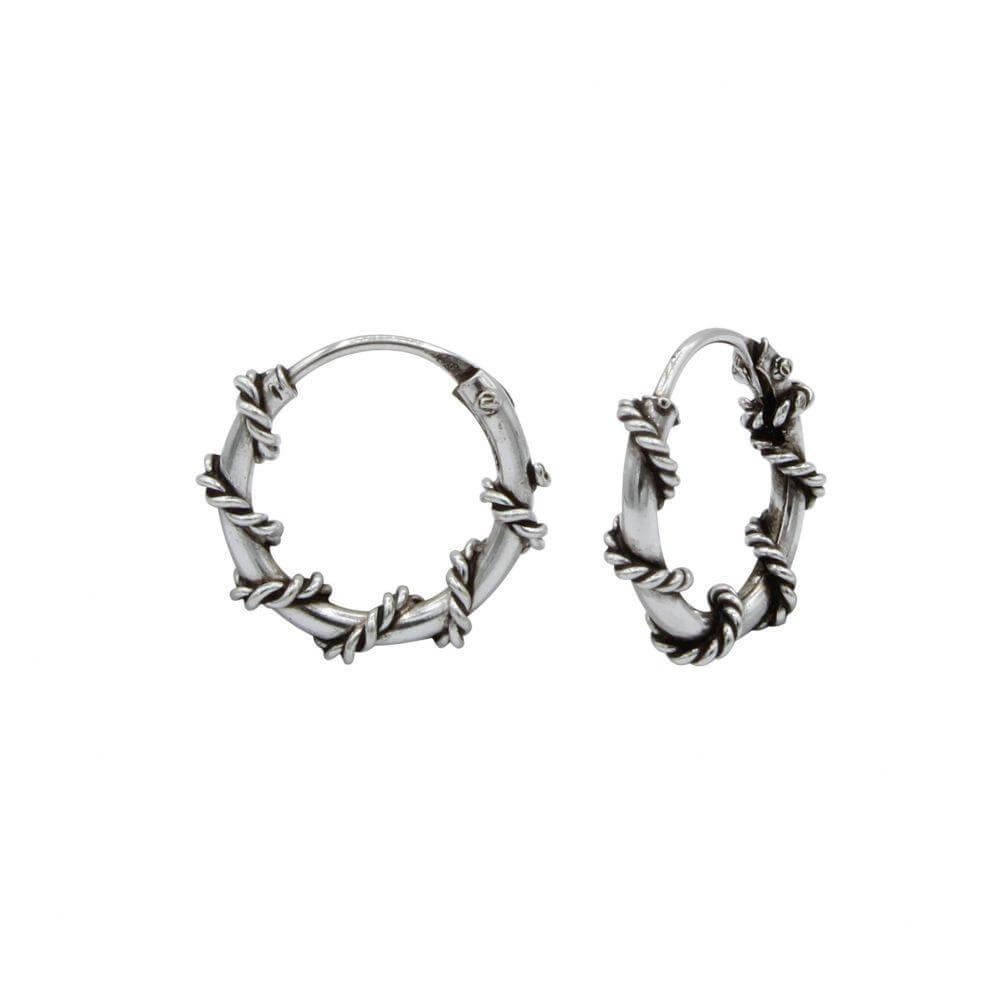 Bali Wire Hoop Earrings - Trendolla Jewelry