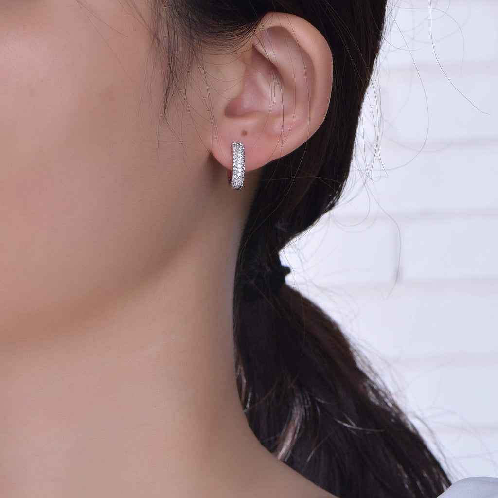 Ball Hoop Earrings with Charm - Trendolla Jewelry