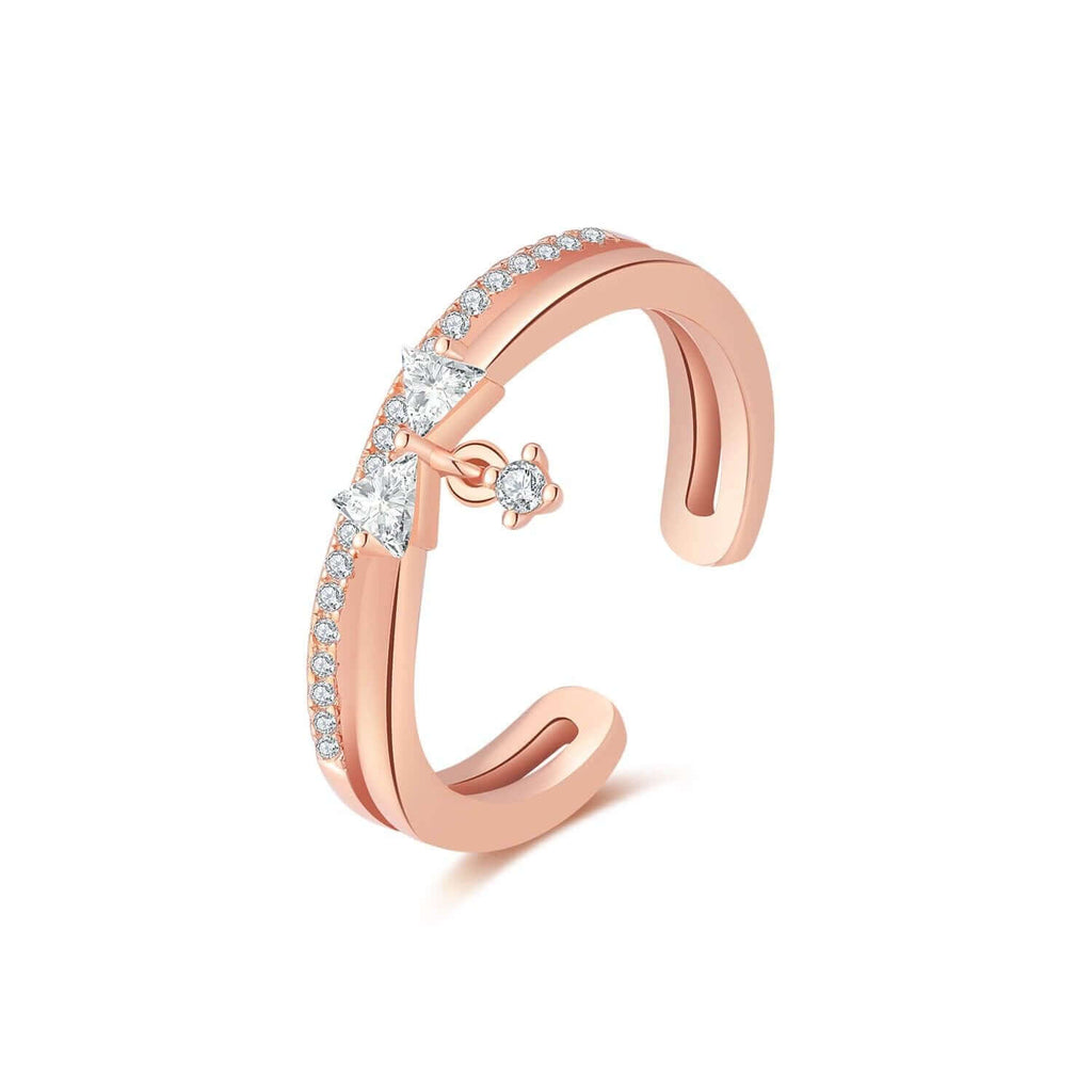 Bow Knot Ring 18ct Rose Gold Ring
