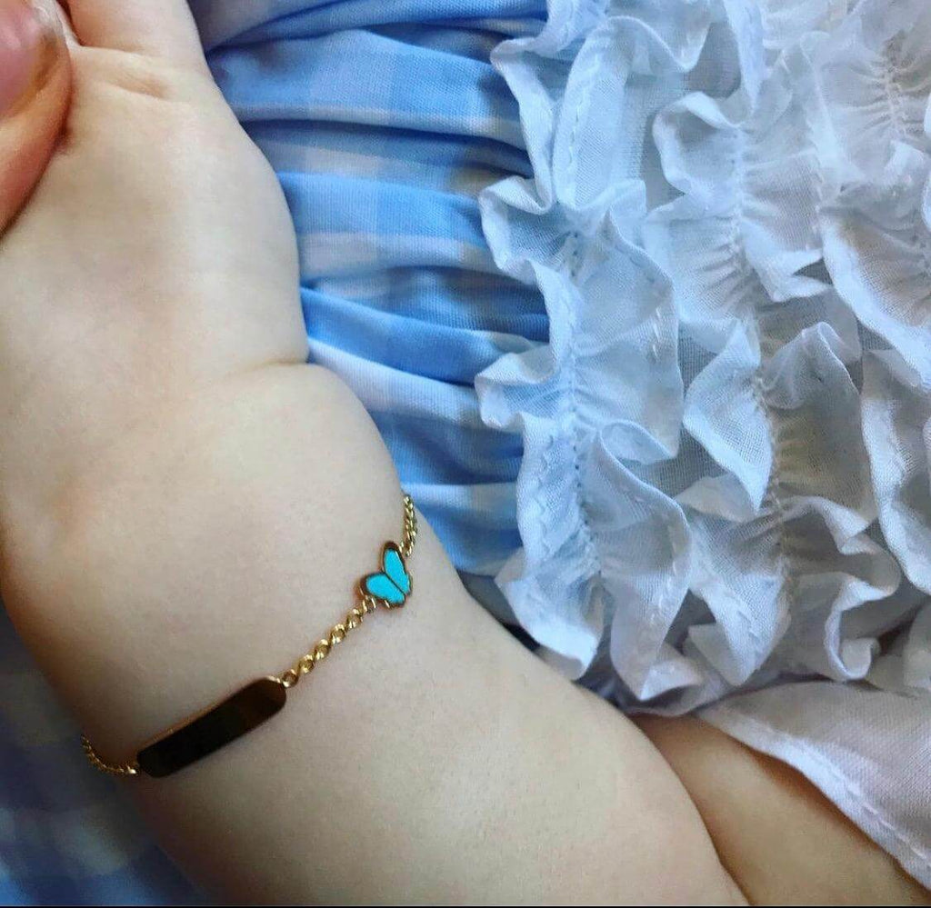 Butterfly ID Baby Bracelet - Trendolla Jewelry
