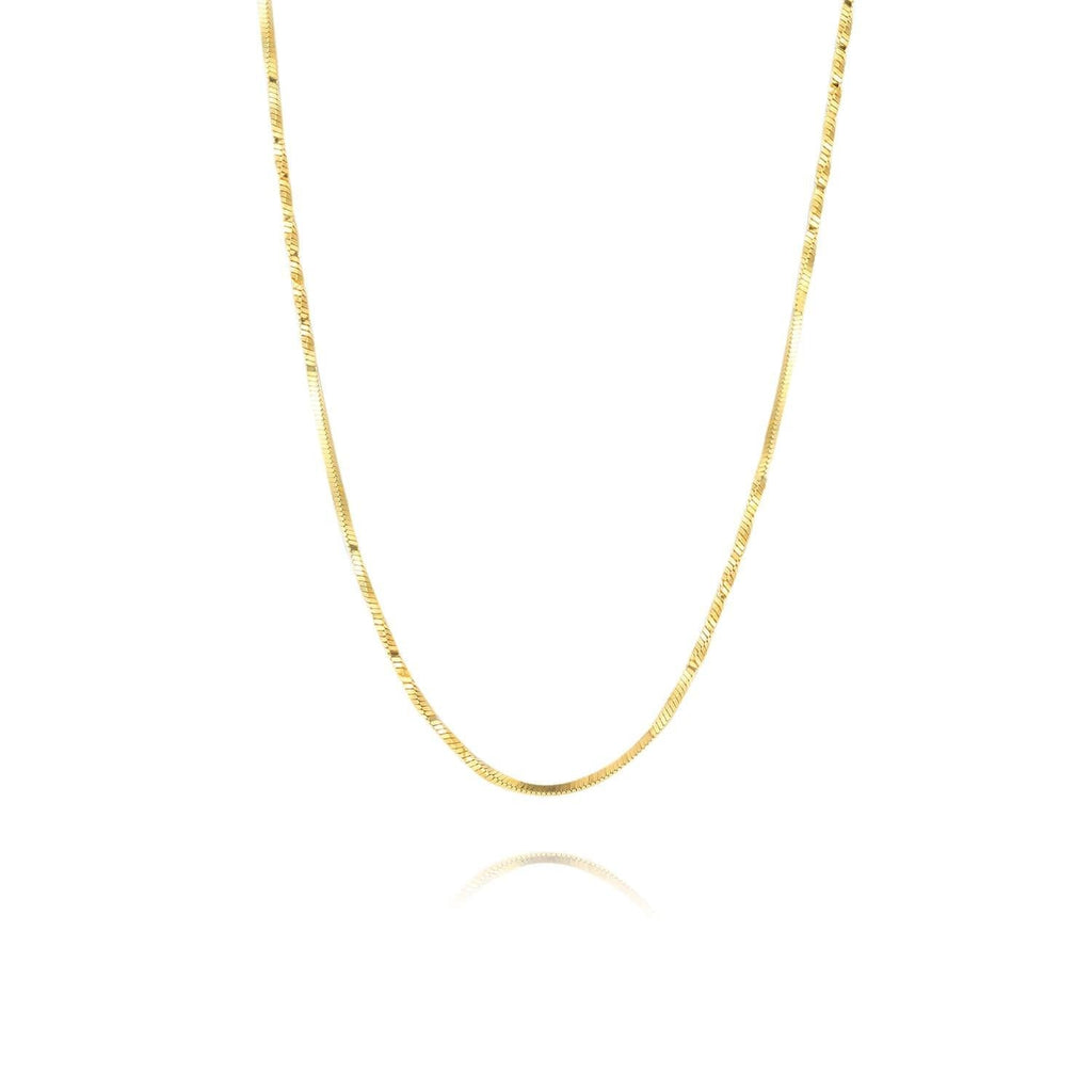 Chain Necklace 18ct Gold Plated Vermeil on Sterling Silver of Trendolla - Trendolla Jewelry