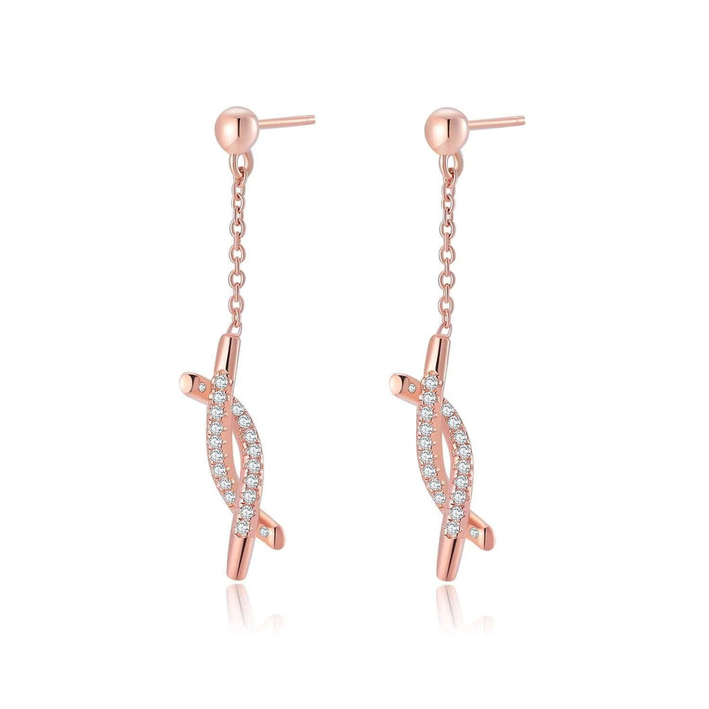 Diamond Dangle Earrings Drop Earrings - Trendolla Jewelry