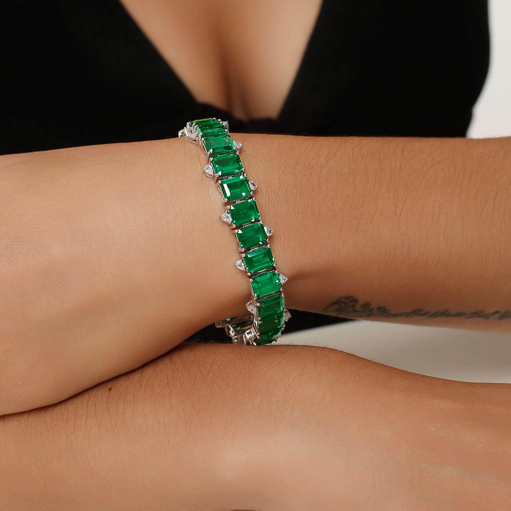 Emerald Bracelet The Earth Jewelry Set collection Designed by Tanin - Trendolla Jewelry