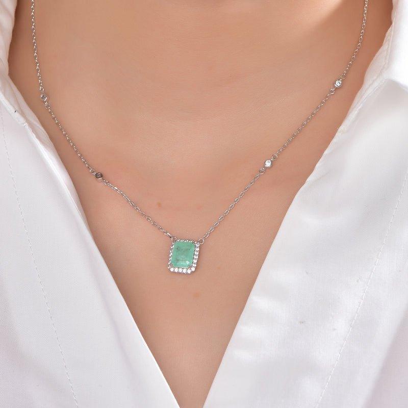Emerald Green Necklace - Trendolla Jewelry