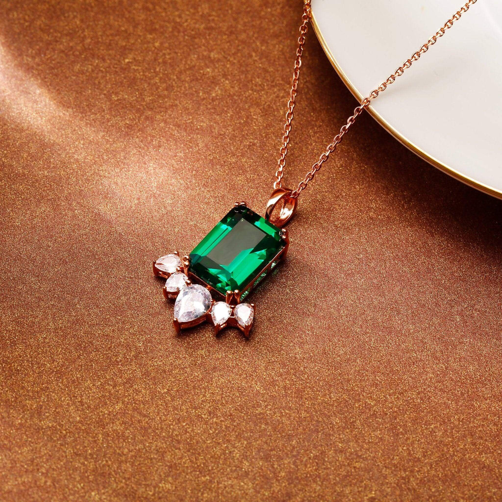 Emerald Pendant Designed by Tanin - Trendolla Jewelry