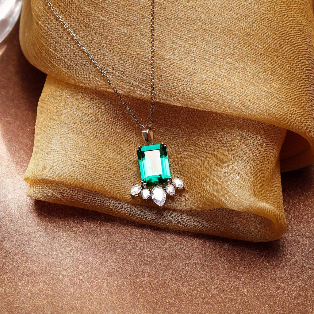 Emerald Pendant Designed by Tanin - Trendolla Jewelry