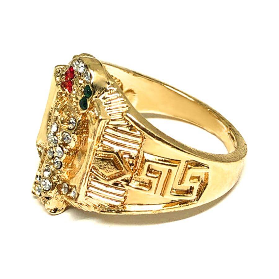 Gold Plated San Judas Ring Saint Jude CZ Ring Anillo - Trendolla Jewelry