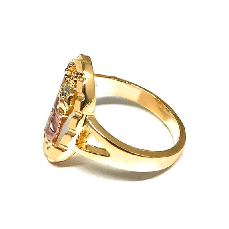 Gold Plated Sterling Silver San Judas Ring - Trendolla Jewelry