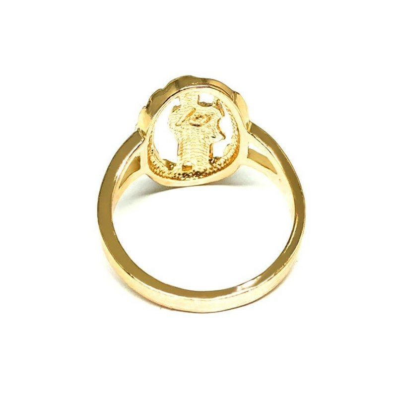 Gold Plated Sterling Silver San Judas Ring - Trendolla Jewelry