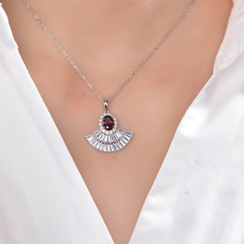 Gorgeous Garnet Necklace - Trendolla Jewelry