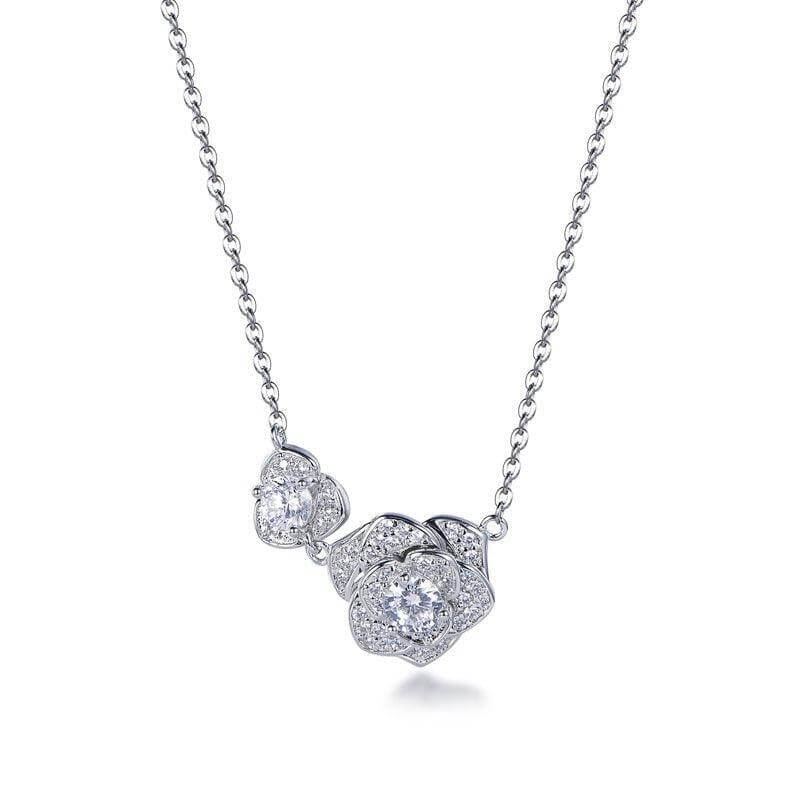 Halo flower Necklace - Trendolla Jewelry
