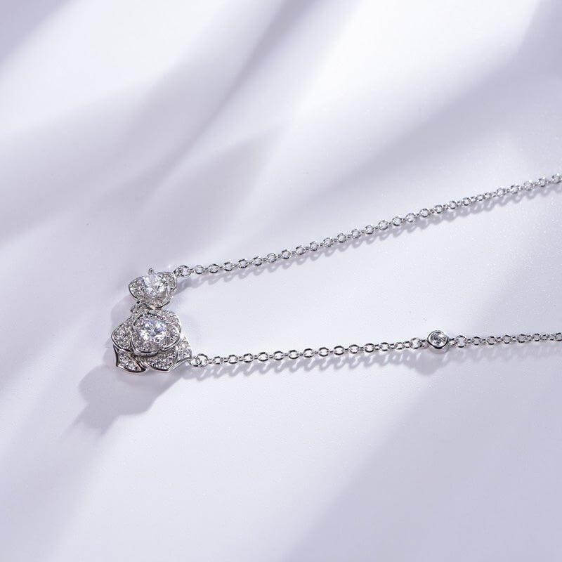 Halo flower Necklace - Trendolla Jewelry