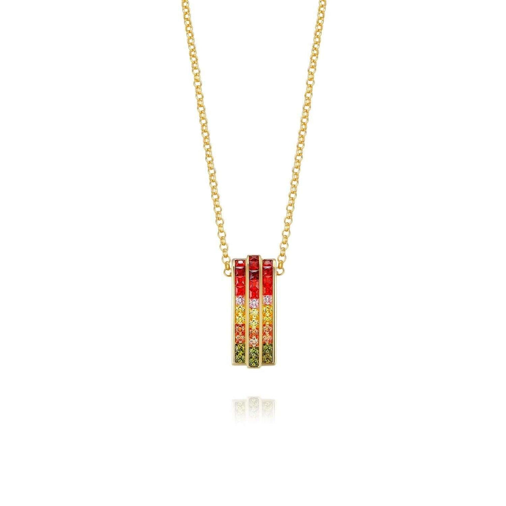 Rainbow Gemstones Necklace 