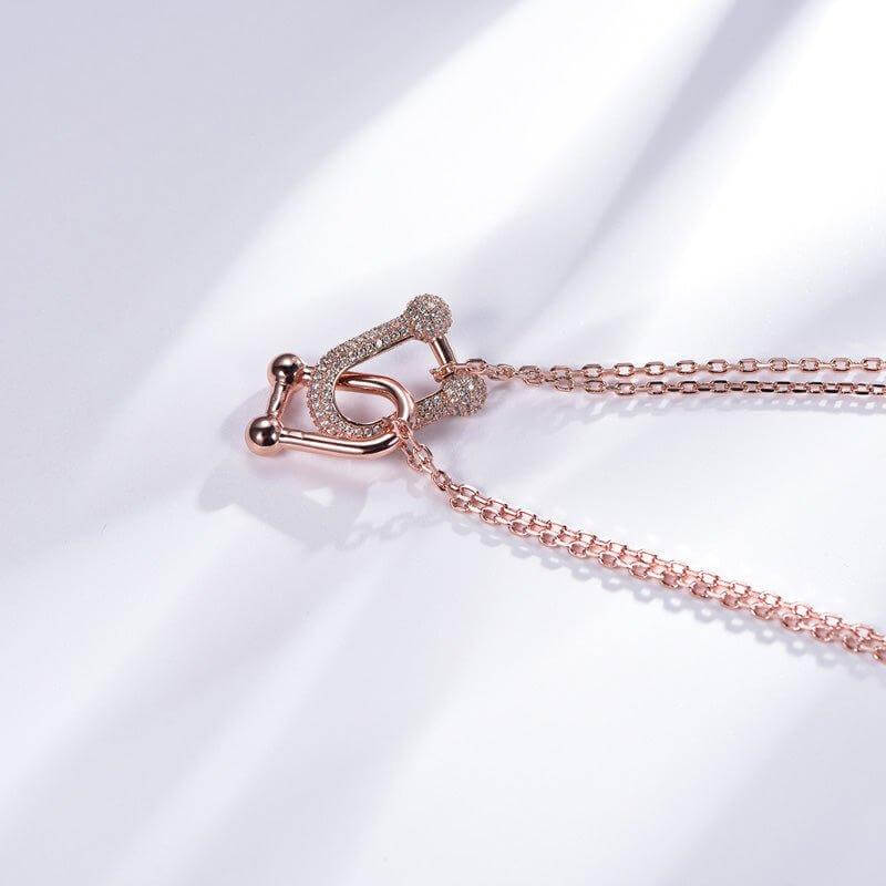 Heart Lock Design Necklace - Trendolla Jewelry