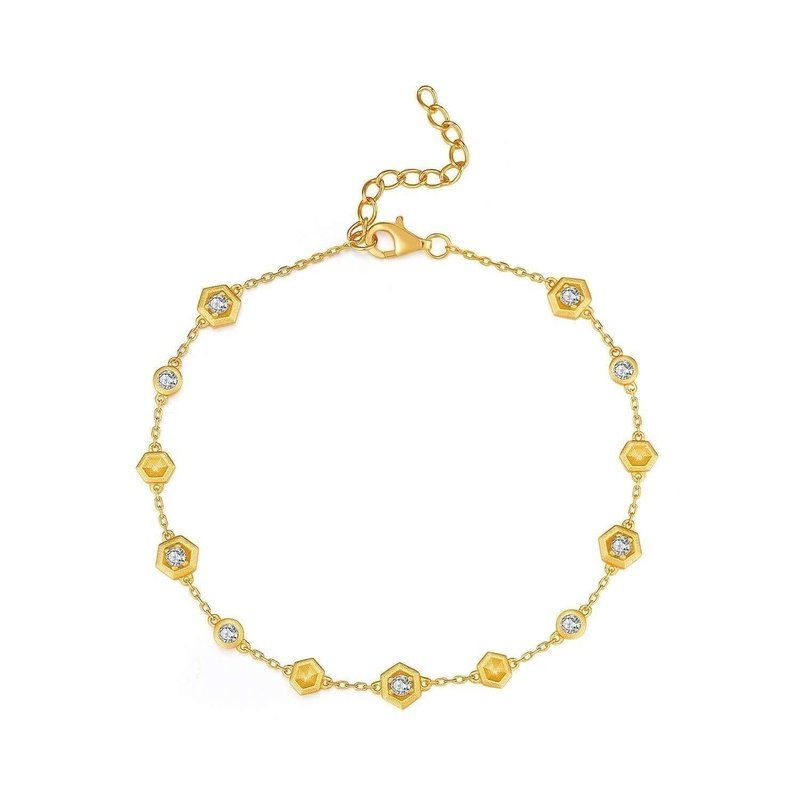 Honeycomb Dangle Bracelet Mark Collection - Trendolla Jewelry