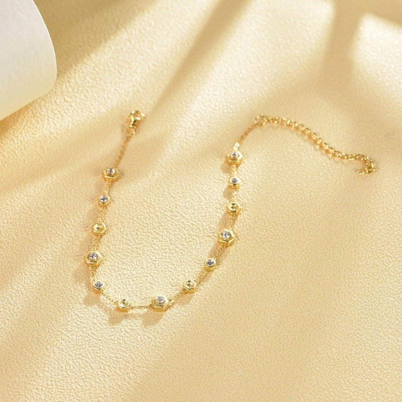 Honeycomb Dangle Bracelet Mak Collection - Trendolla Jewelry