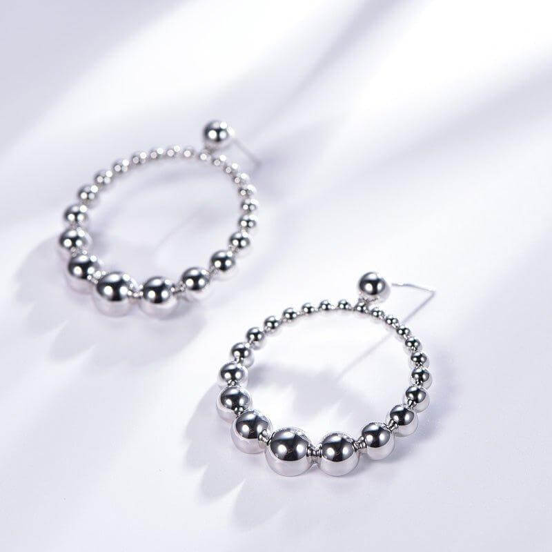 Hoop Earrings In Sterling Silver - Trendolla Jewelry