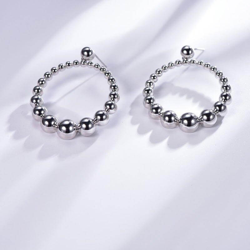 Hoop Earrings In Sterling Silver - Trendolla Jewelry