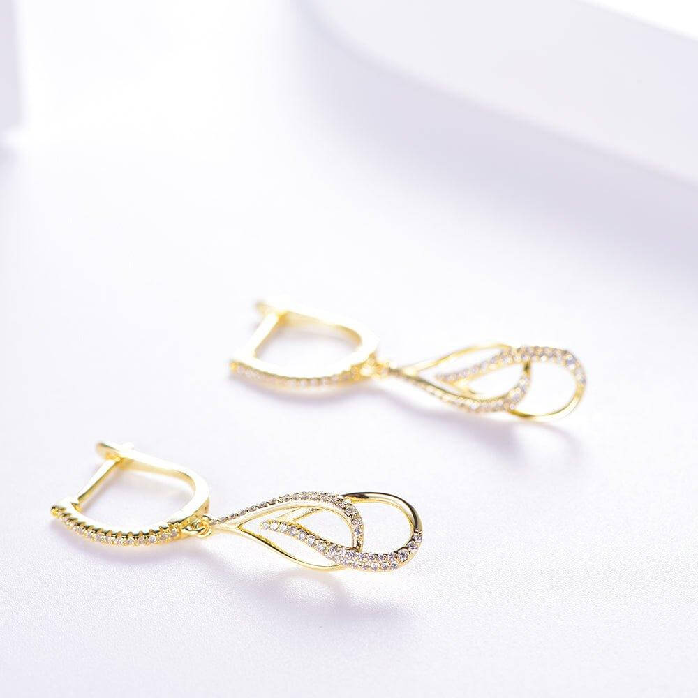 Hoop Earrings with Charm Stylish Fancy Drop Stylish Fancy Drop - Trendolla Jewelry
