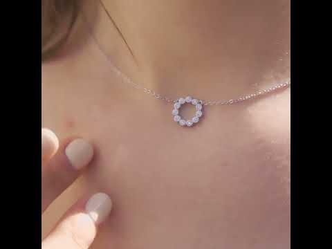 Open Circle Fashion Pendant Necklace