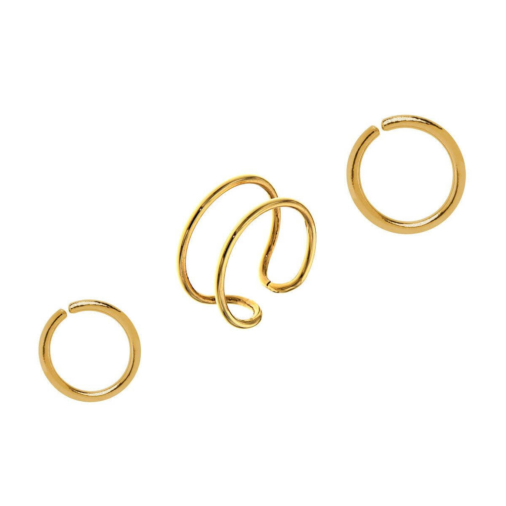 Hugging Hoop Earrings Set - Trendolla Jewelry