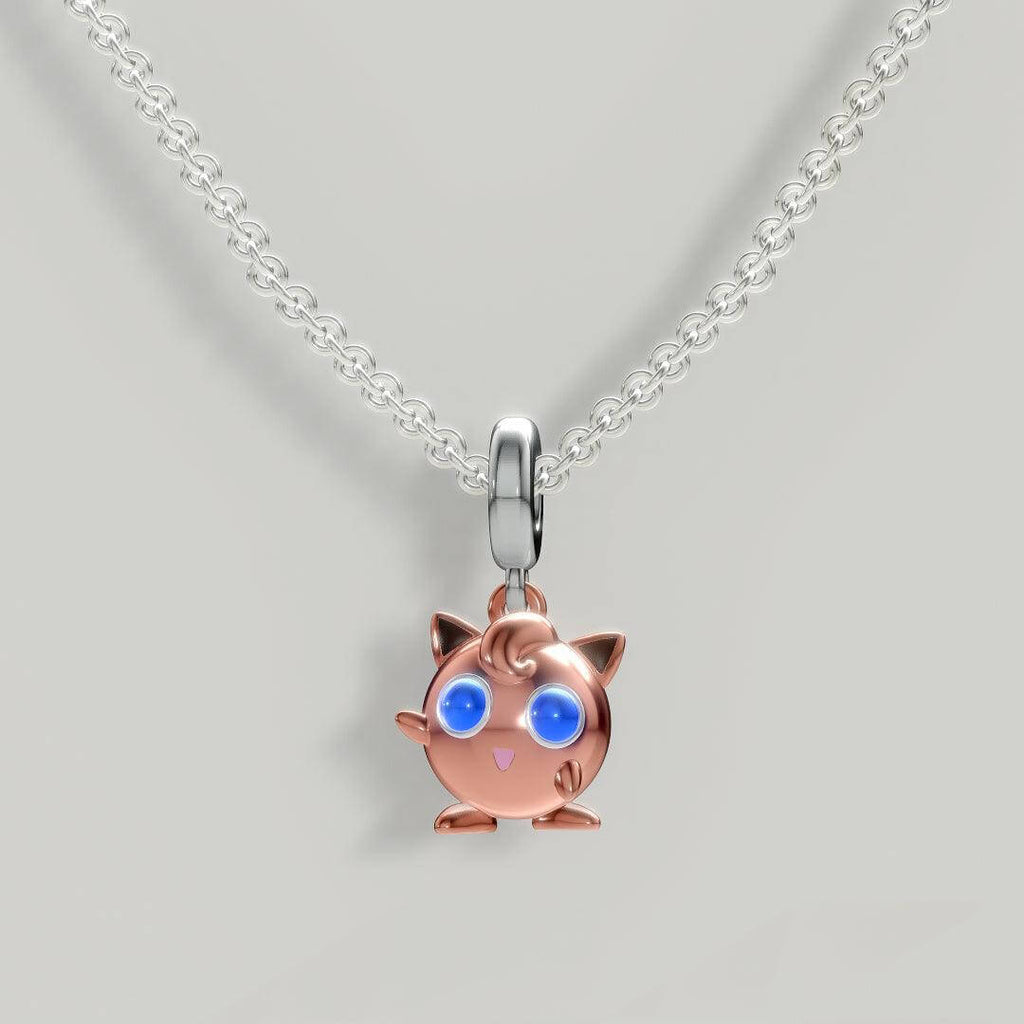 Jigglypuff Pokemon Pandora Fit Charm Necklace, 925 Sterling Silver - Trendolla Jewelry