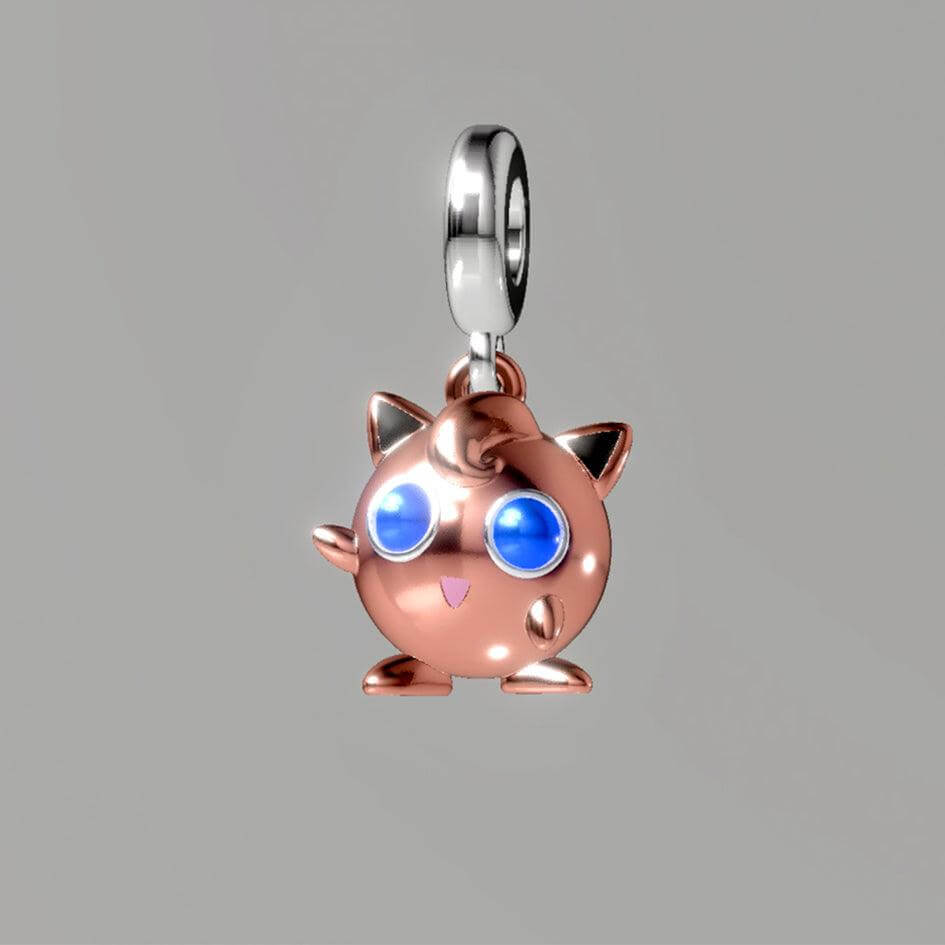 Jigglypuff Pokemon Pandora Fit Charm Necklace, 925 Sterling Silver - Trendolla Jewelry