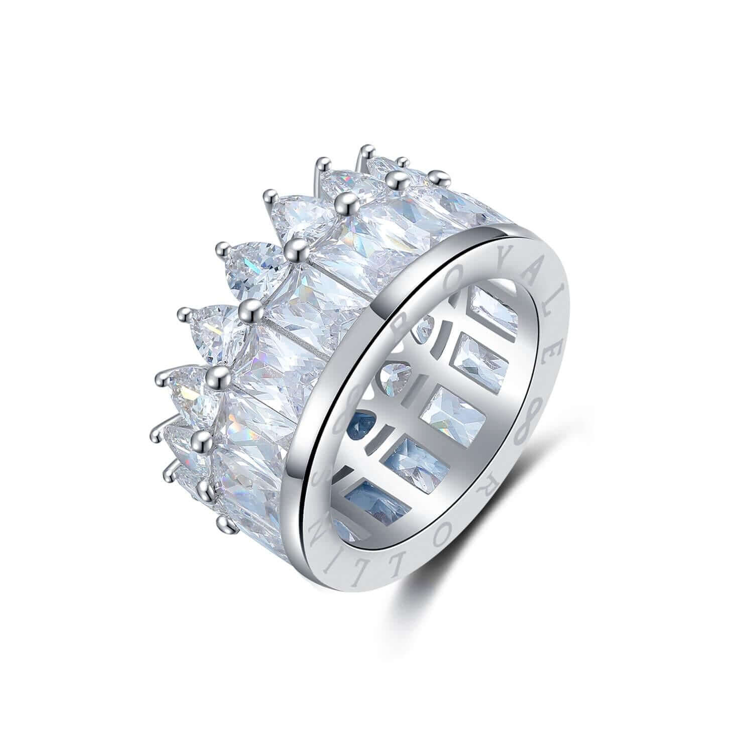 Men Titanium Steel Crown Ring Exaggeration Personality Finger Rings 9#  GMYR260 - Walmart.com