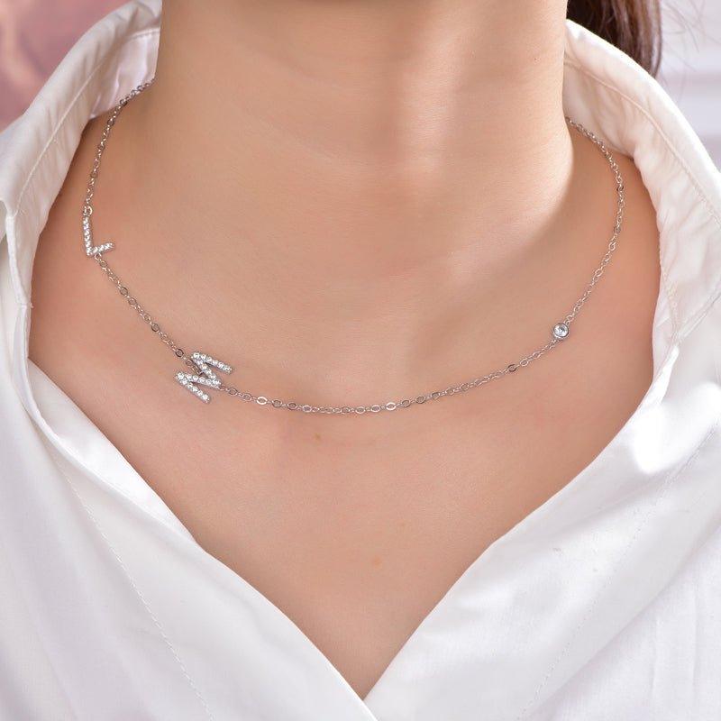 Letter L M Necklace - Trendolla Jewelry