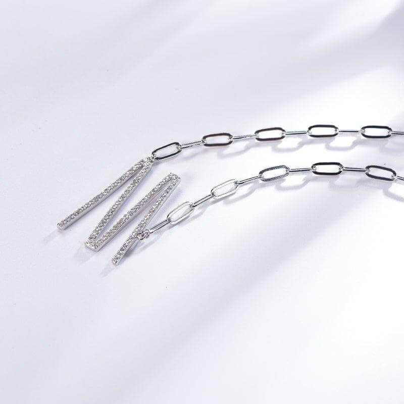 Letter M Chain Necklace - Trendolla Jewelry