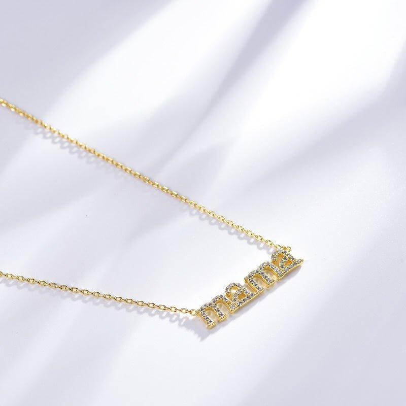 Letter MaMa Necklace - Trendolla Jewelry