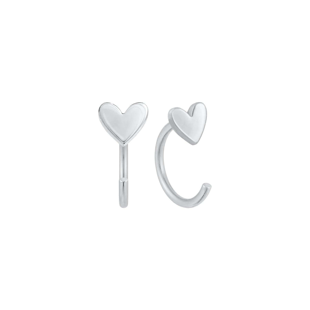 Little Heart Huggie Earrings - Trendolla Jewelry