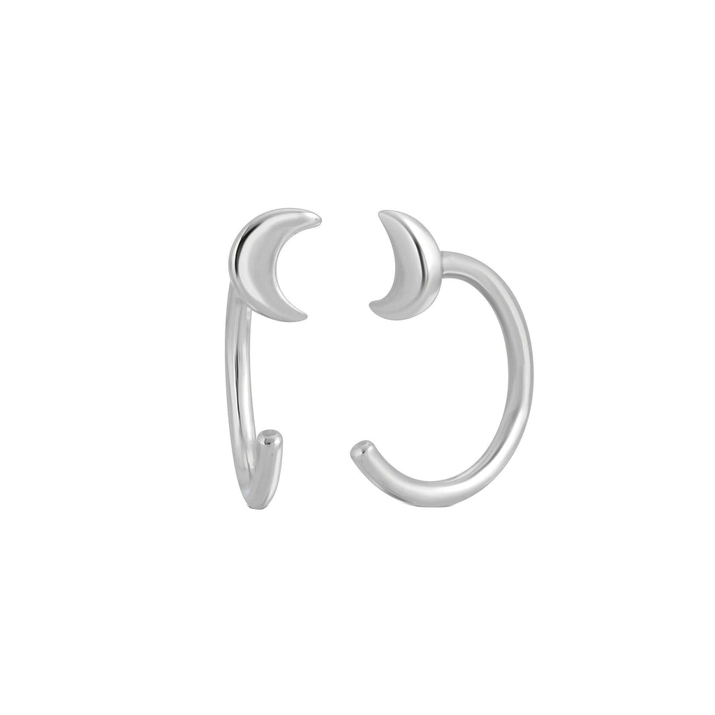 Little Moon Huggie Earrings - Trendolla Jewelry