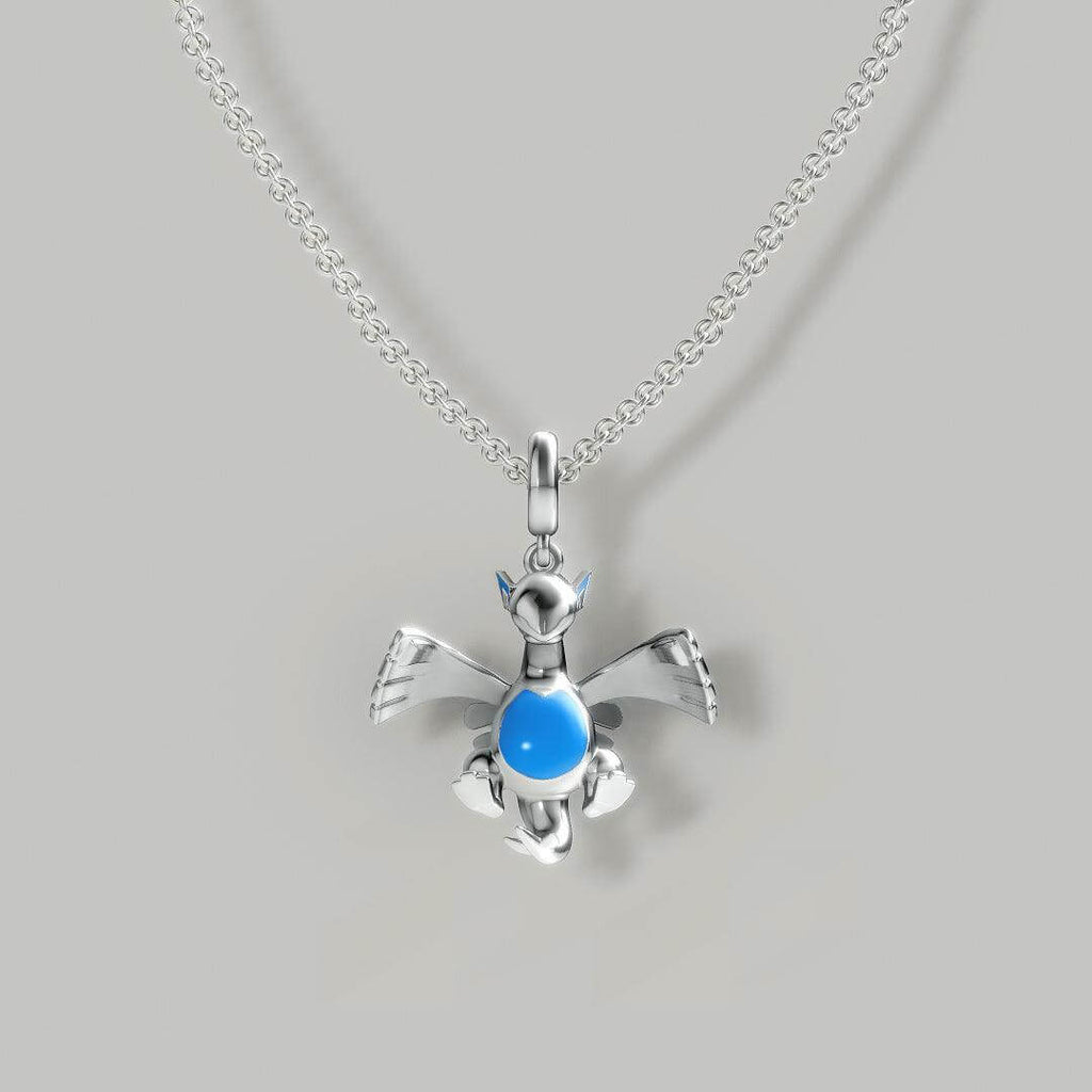 Lugia Pokemon Pandora Fit Charm Necklace, 925 Sterling Silver - Trendolla Jewelry