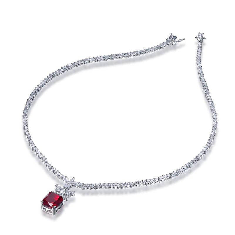 Luxurious Garnet Statement Necklace - Trendolla Jewelry