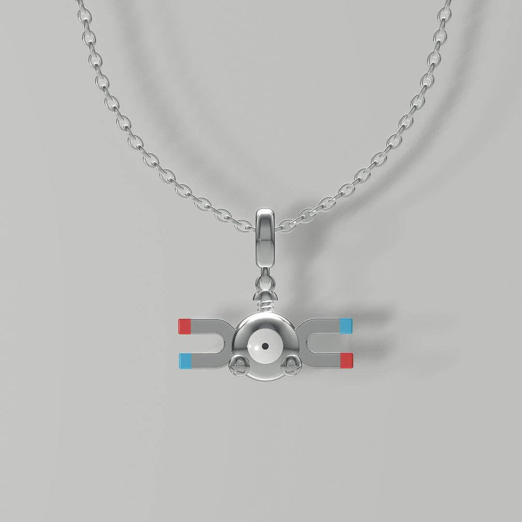 Magnezone Pokemon Pandora Fit Charm Necklace, 925 Sterling Silver - Trendolla Jewelry