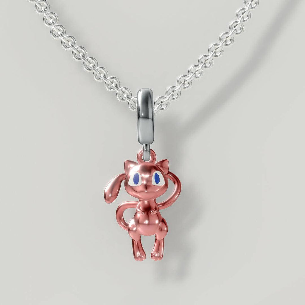 Mew Pokemon Pandora Fit Charm Necklace, 925 Sterling Silver - Trendolla Jewelry