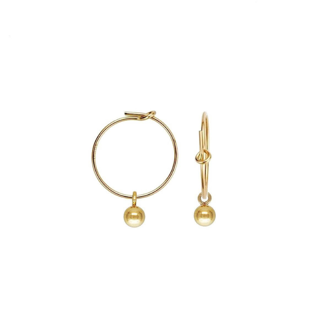 Mini Ball Hoop Earrings - Trendolla Jewelry