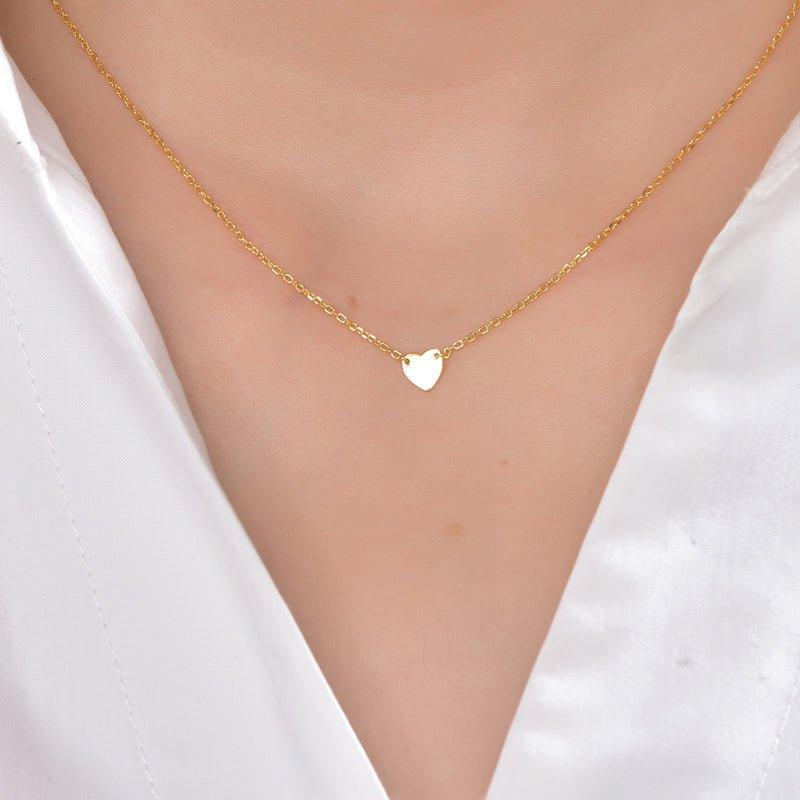 Minimalist Heart Necklace - Trendolla Jewelry