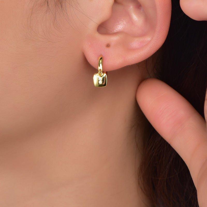 Minimalist Hoop Earrings In Sterling Silver - Trendolla Jewelry