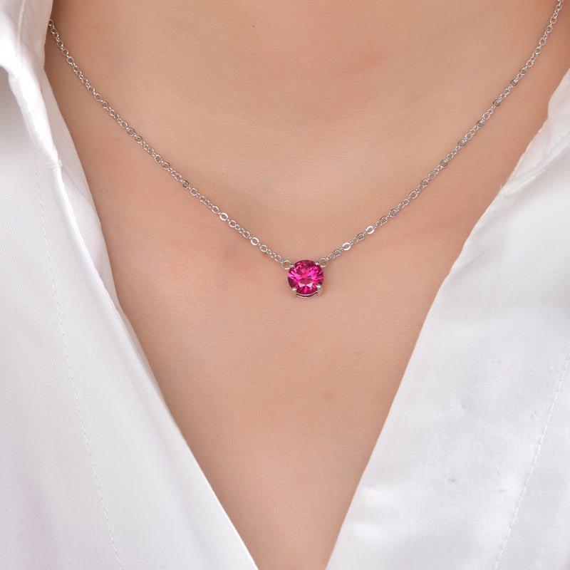 Natural Ruby Necklace - Trendolla Jewelry